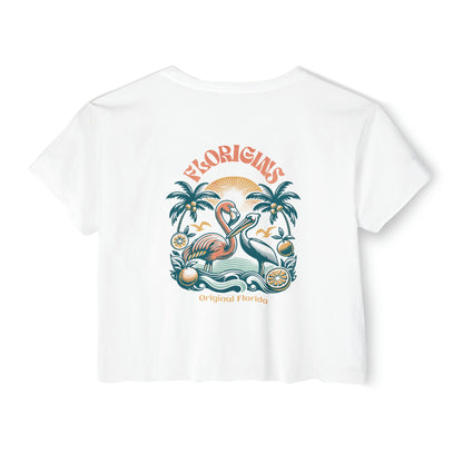 Flamingo & Amigo Lightweight Women's Crop Top