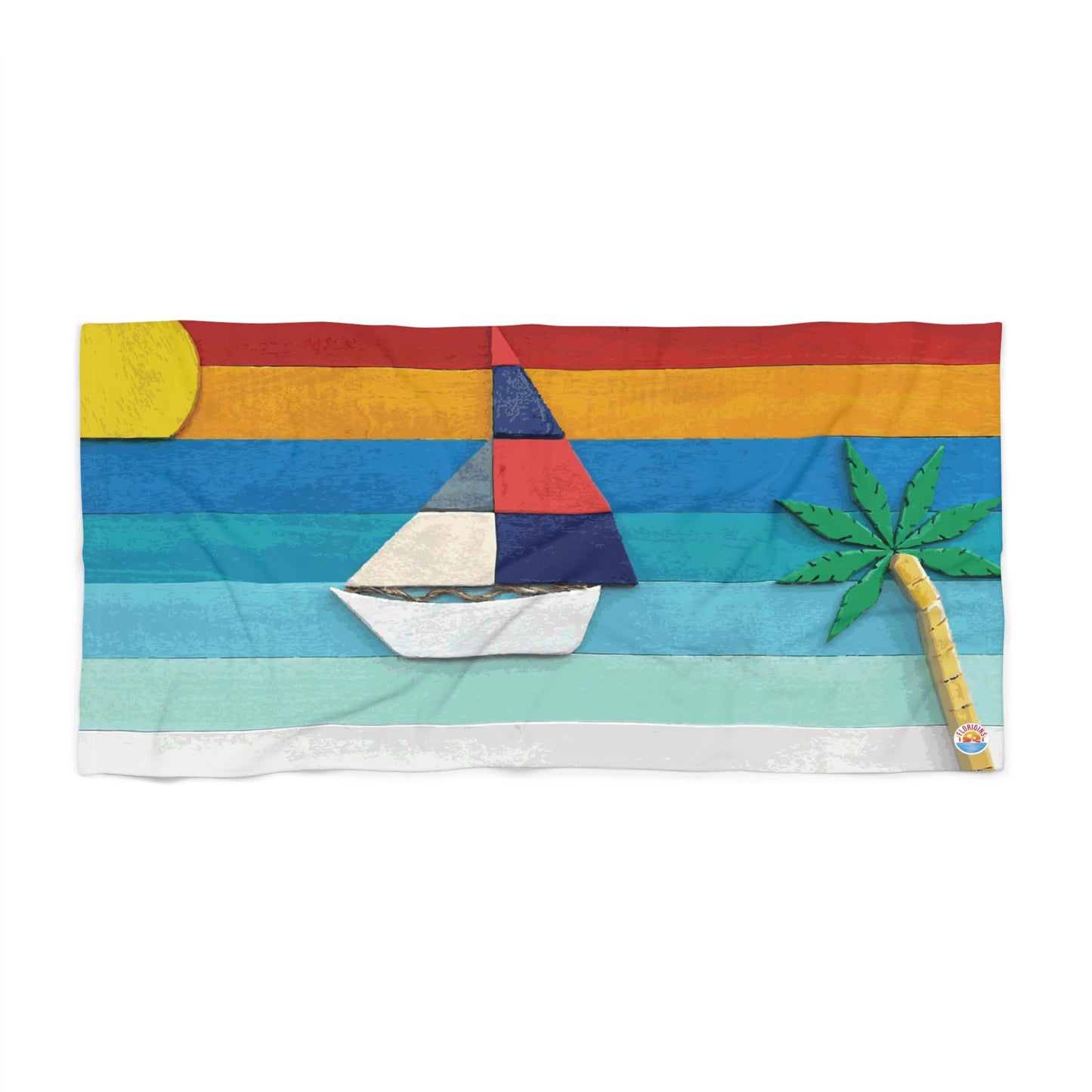Sunset Sail Heavyweight Luxury Beach Towel