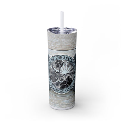 Charter Captain Skinny Tumbler with Straw, 20oz