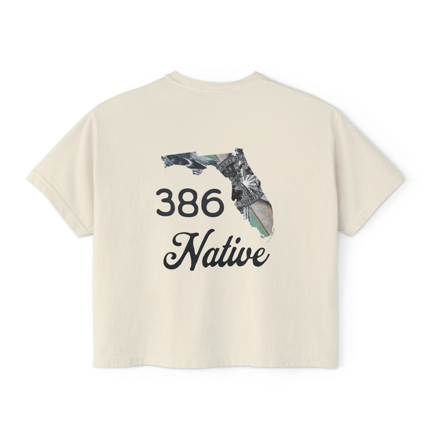 386 Native Series Women's Cropped Boxy Tee