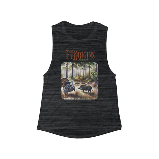 Game Tracker Flowy Scoop Muscle Tank