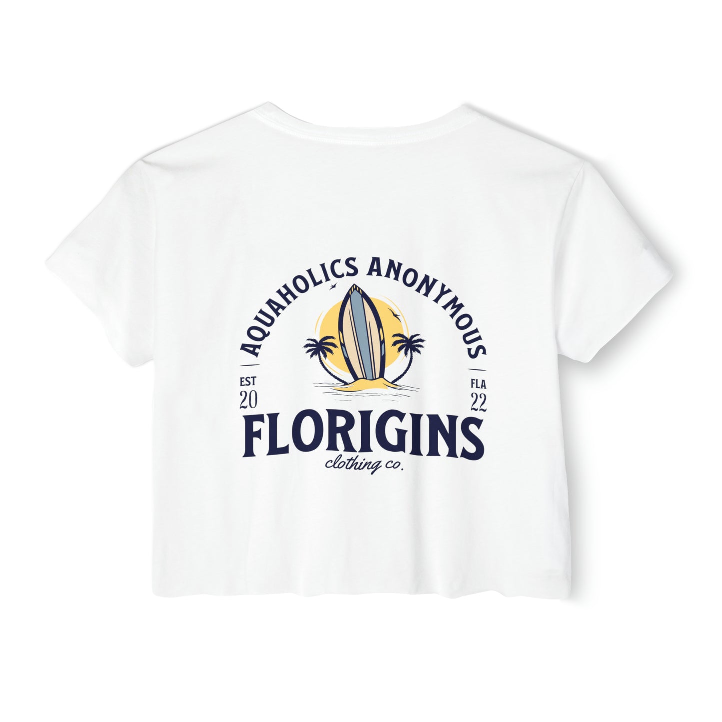 Aquaholics Anonymous Lightweight Women's Crop Top