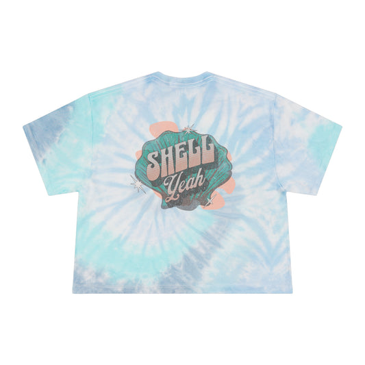 Shell Yeah Women's Tie-Dye Crop Tee