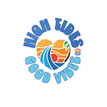 High Tides Good Vibes Vinyl Decals for Window/Laptop/Cooler/Tumbler