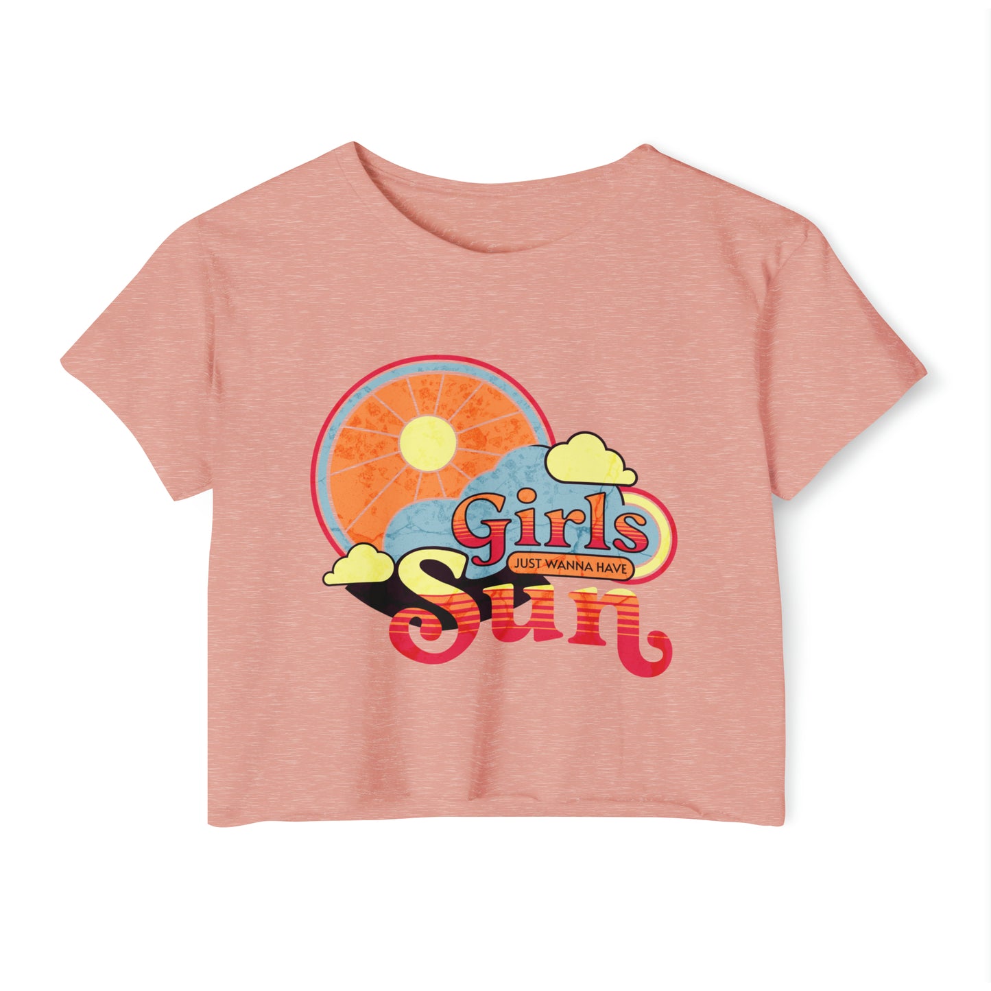 Girls Just Wanna Have Sun Lightweight Crop Top