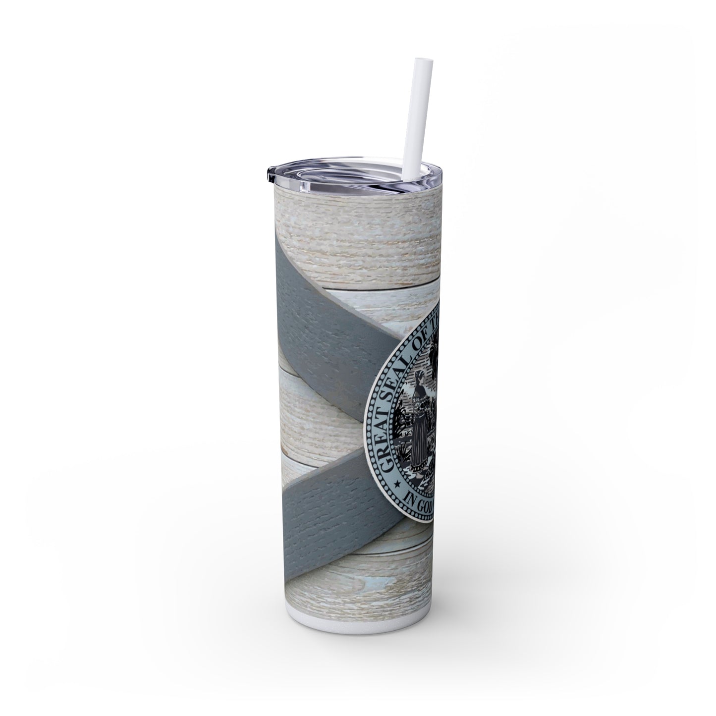 Charter Captain Skinny Tumbler with Straw, 20oz