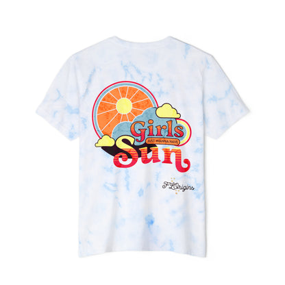 Girls Just Wanna Have Sun Women's Tie-Dye Relaxed Fit Tee