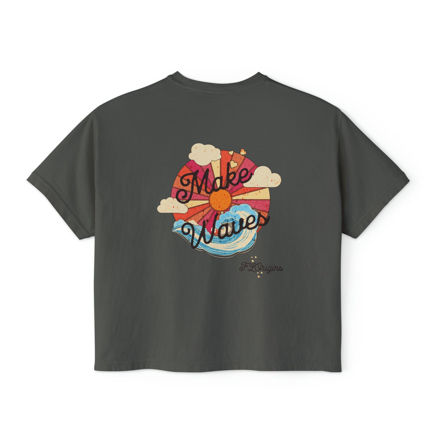 Make Waves Cropped Boxy Tee