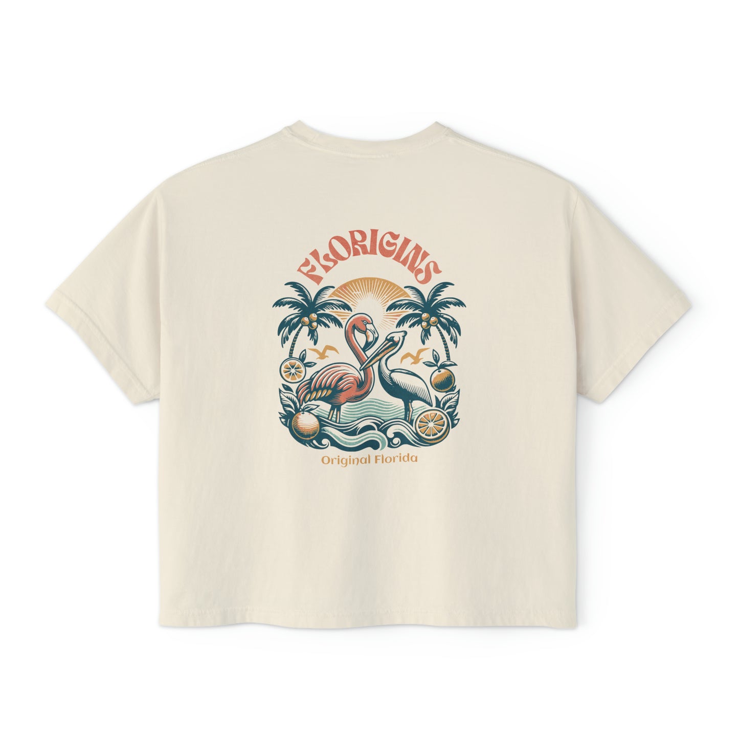 Flamingo & Amigo Cropped Boxy Tee