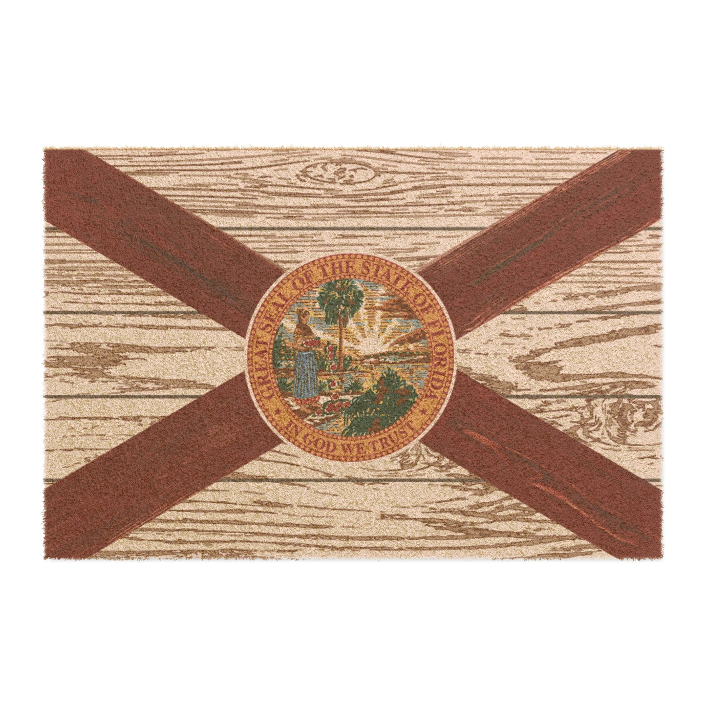 FloridaMan Natural Coconut Fiber Outdoor Doormat