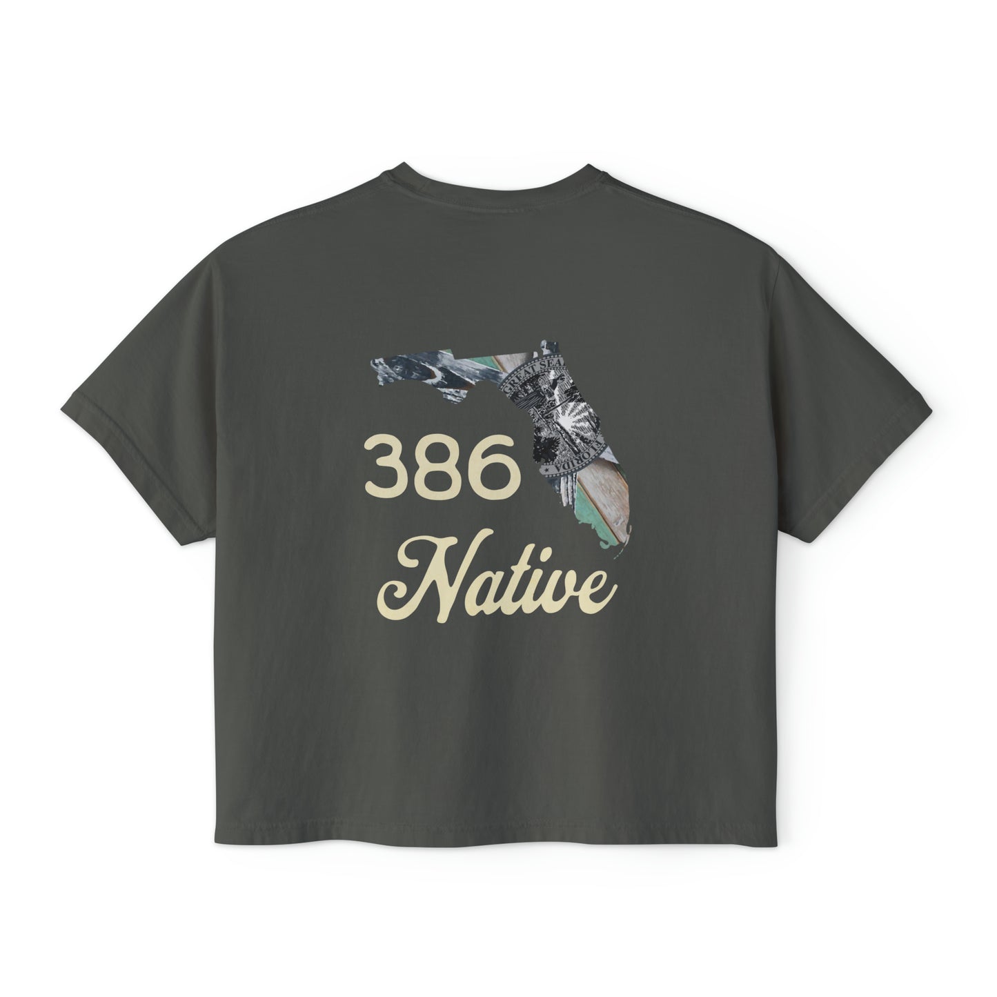 386 Native Series Women's Cropped Boxy Tee