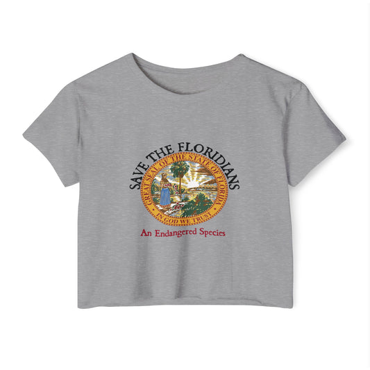 Save the Floridians Lightweight Women's Crop Top