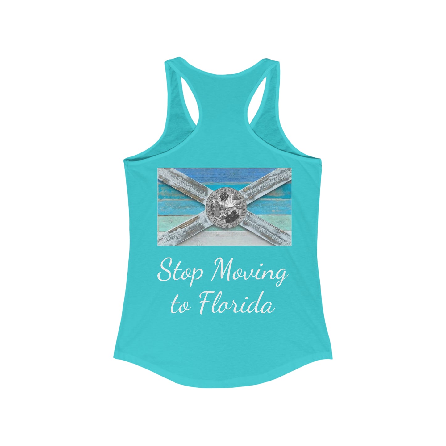 Stop Moving to Florida Women's Racerback Tank