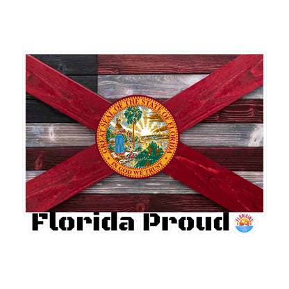 Florida Proud Vinyl Decals for Window/Laptop/Cooler/Tumbler