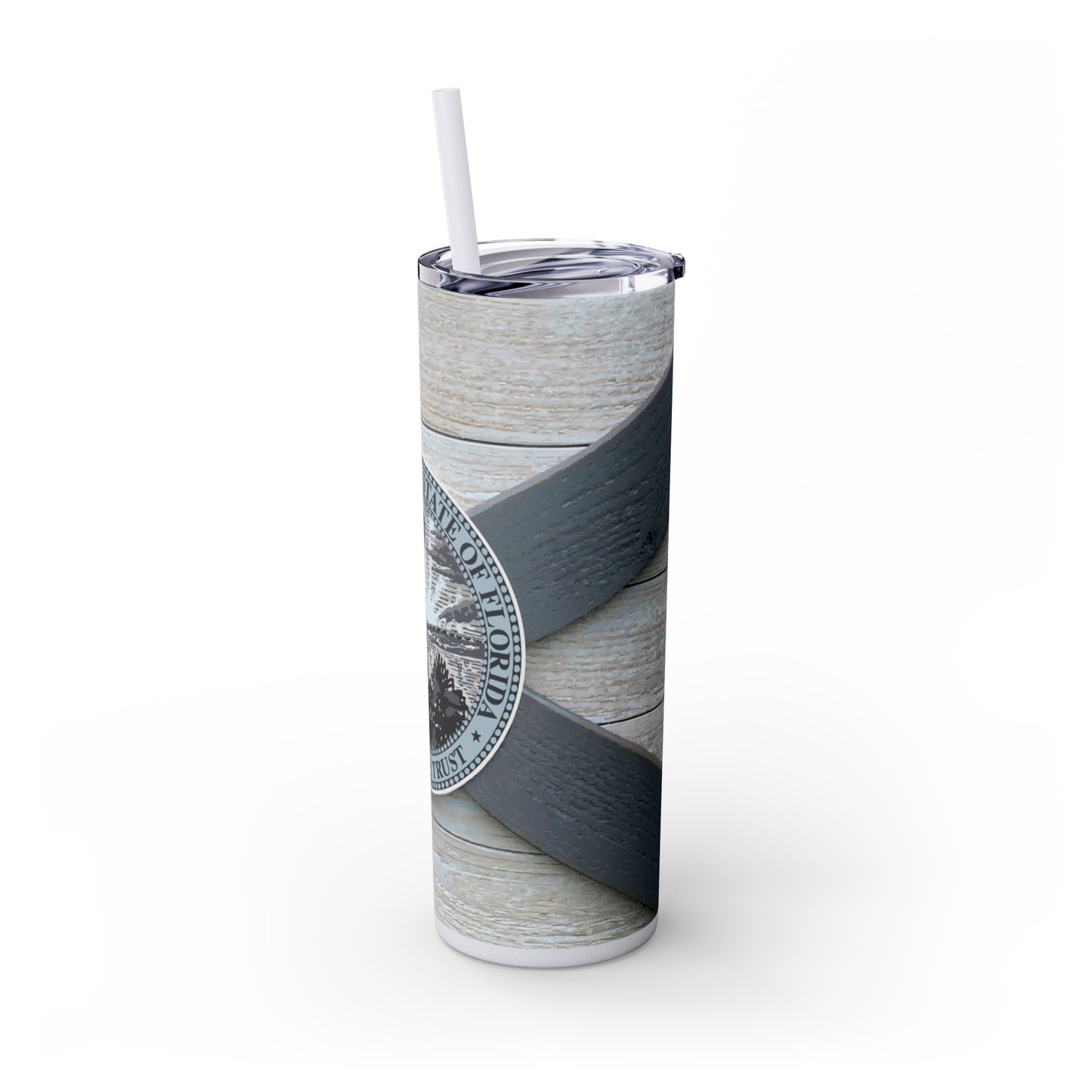 Charter Captain Skinny Tumbler with Straw, 20oz