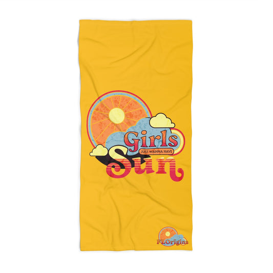 Girls Just Wanna Have Sun Heavyweight Luxury Beach Towel