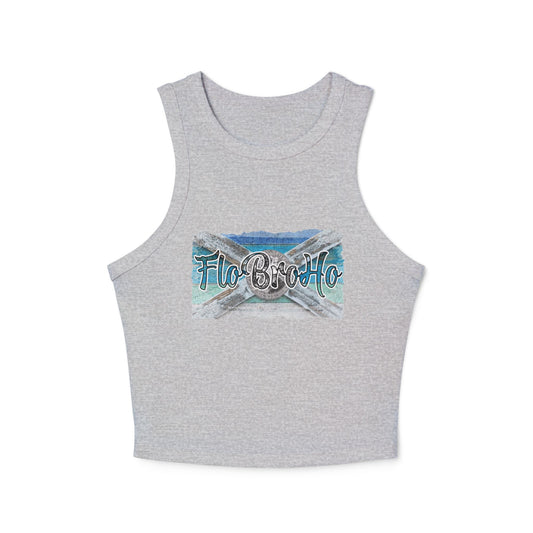 FloBro Ho Women's Micro Rib Cropped Tank