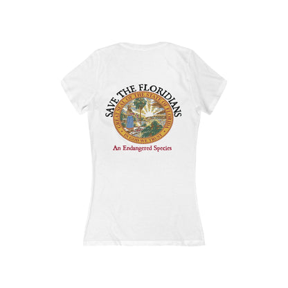 Save the Floridians Women's Deep V-Neck Tee