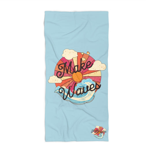 Make Waves Heavyweight Luxury Beach Towel