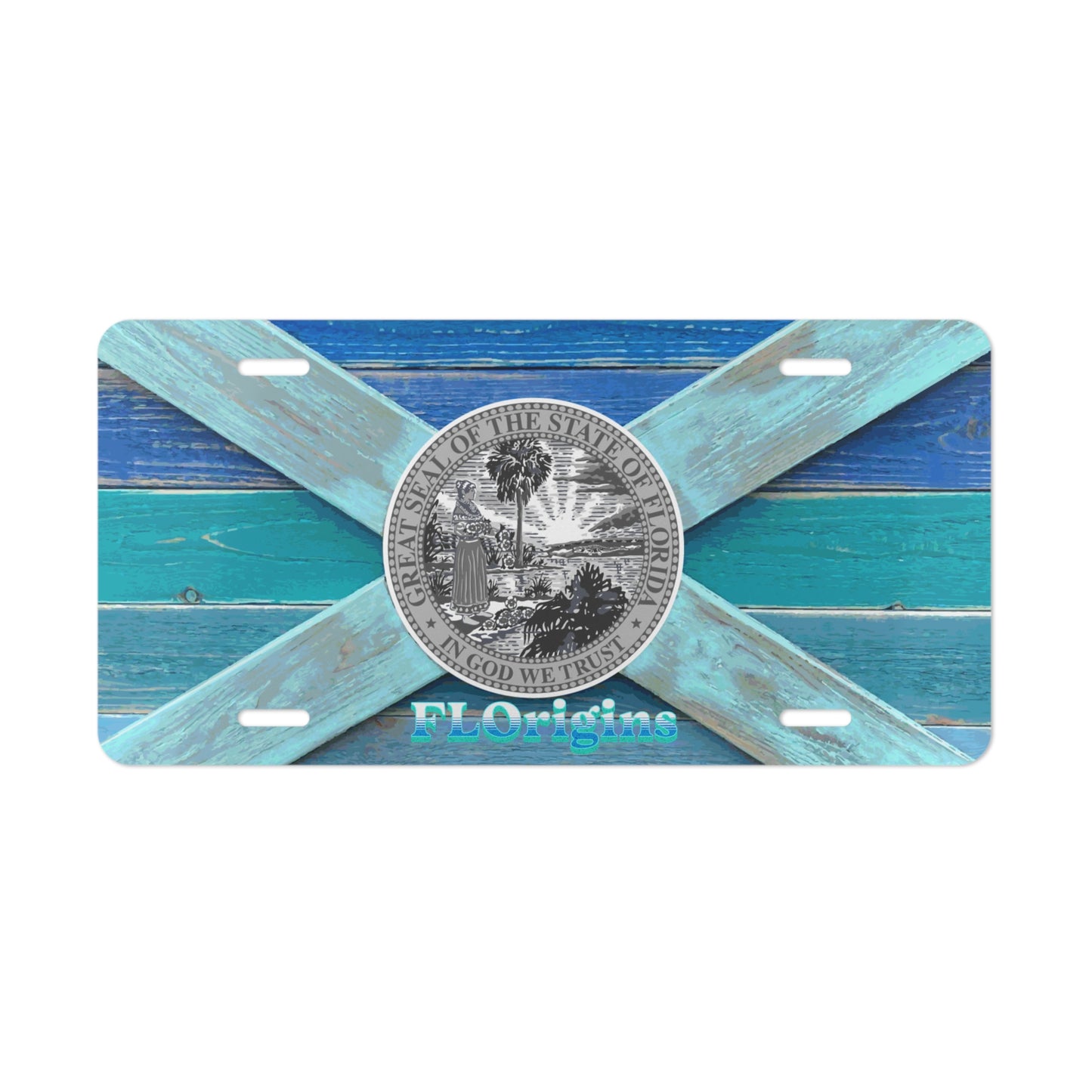 Castaway Aluminum License Plate