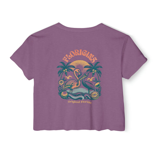 Flamingo & Amigo Lightweight Crop Top