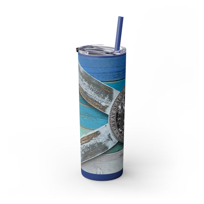 Castaway Skinny Tumbler with Straw, 20oz