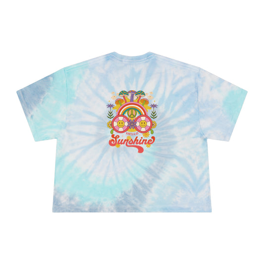 Hello Sunshine Tie-Dye Crop Tee