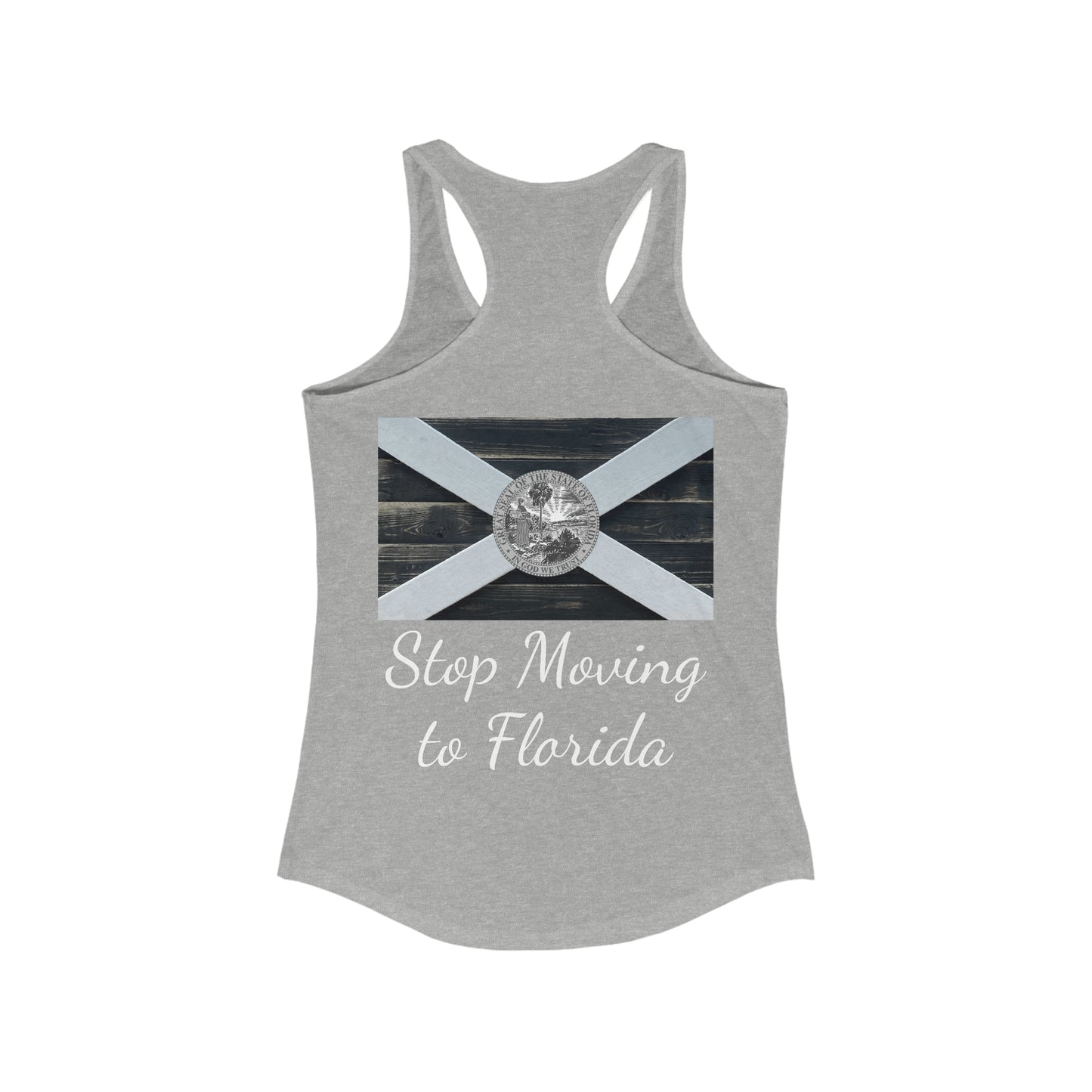 Stop Moving to Florida Women's Racerback Tank