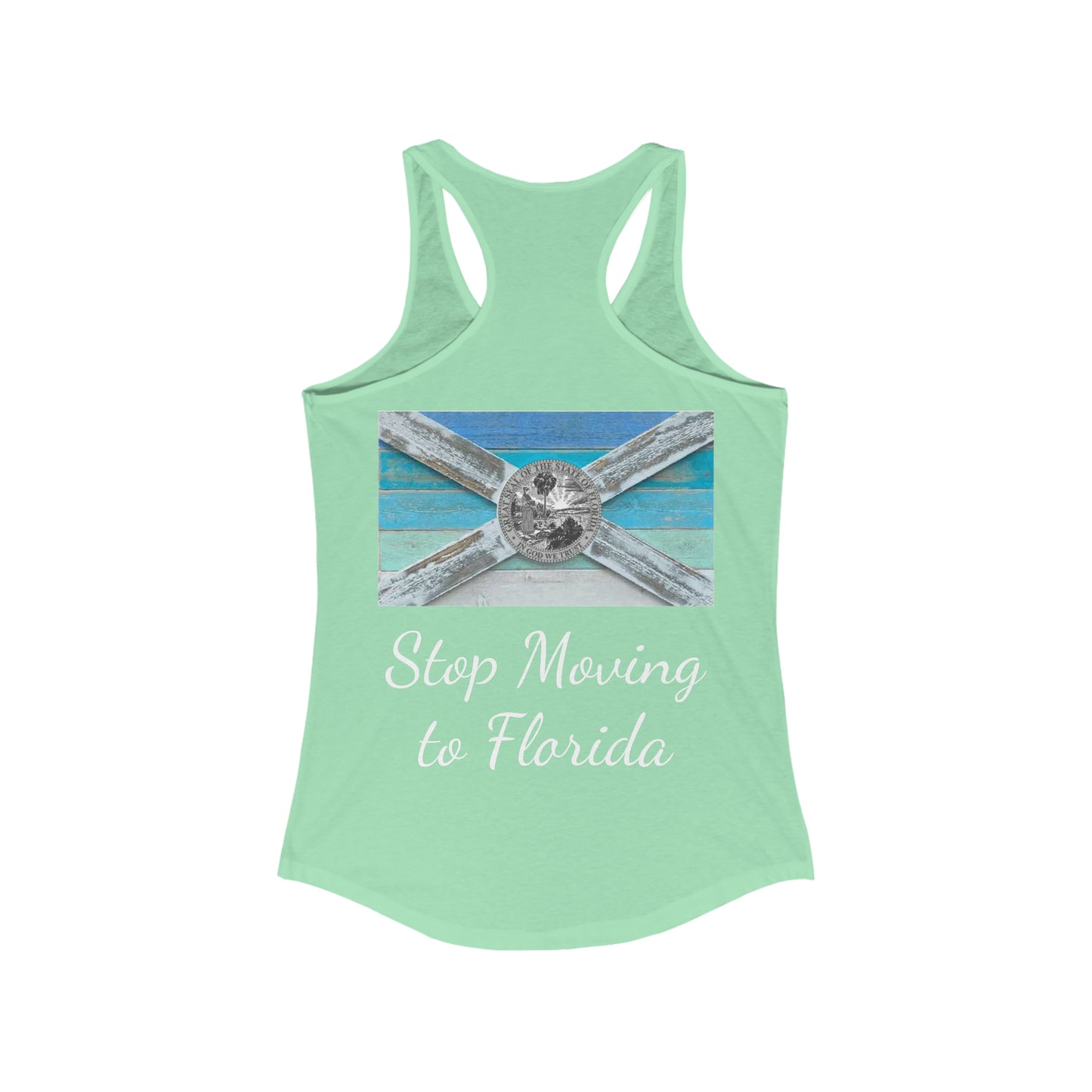 Stop Moving to Florida Women's Racerback Tank