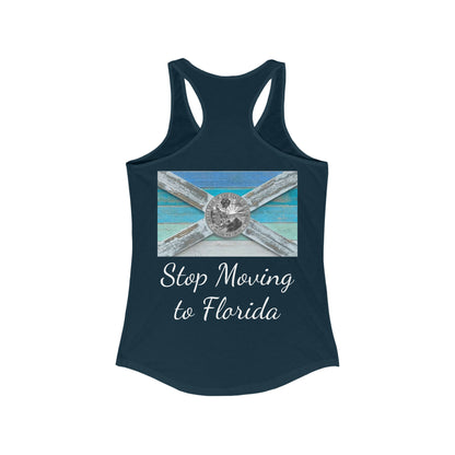 Stop Moving to Florida Women's Racerback Tank