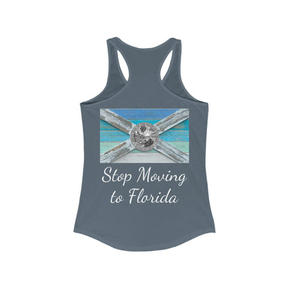 Stop Moving to Florida Women's Racerback Tank