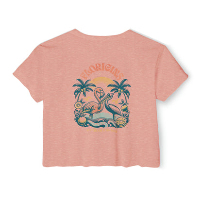 Flamingo & Amigo Lightweight Women's Crop Top