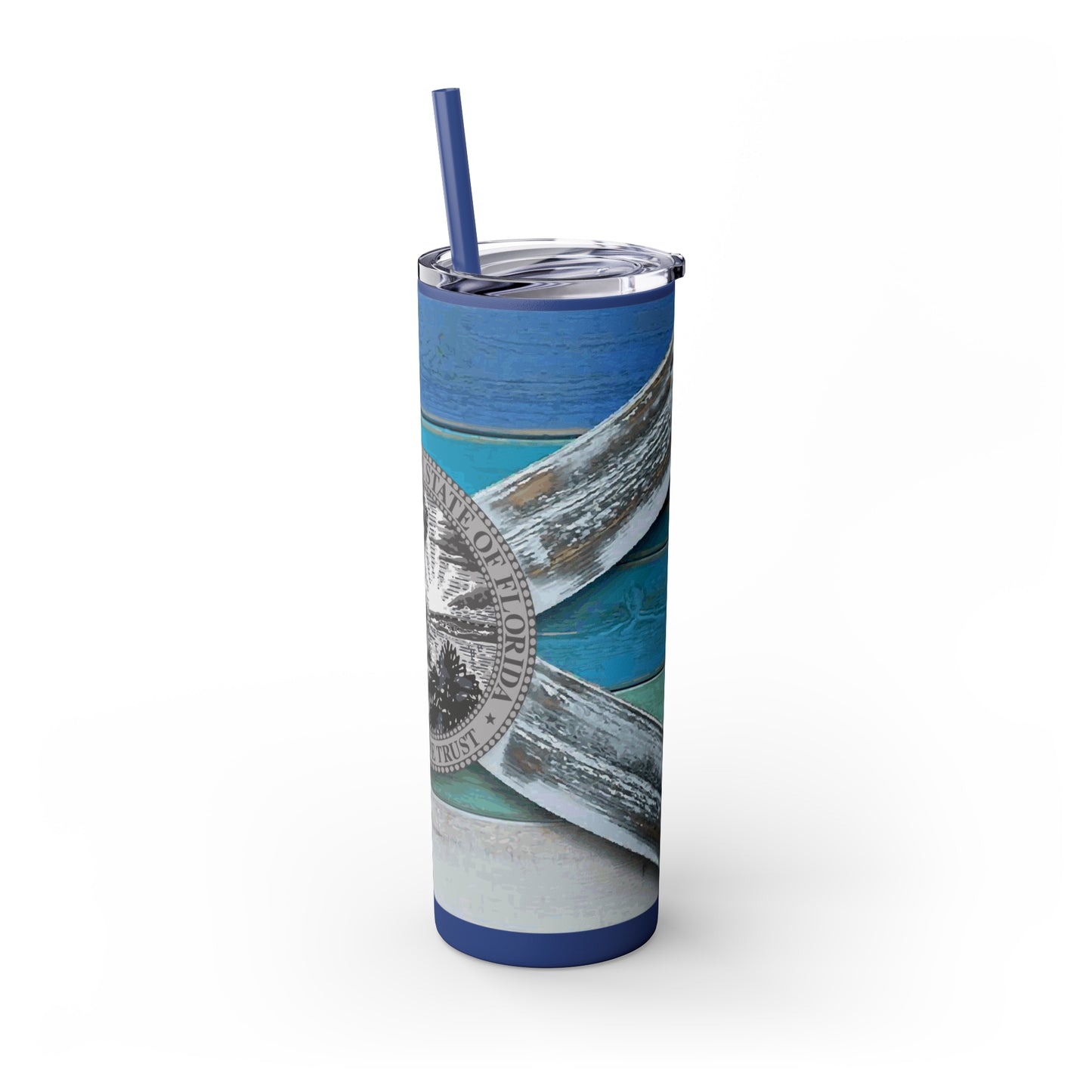 Castaway Skinny Tumbler with Straw, 20oz