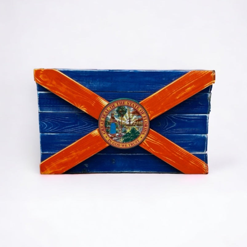 Gainesville Solid Wood Florida Flag