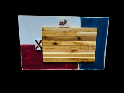 Flexas Solid Wood Florida/Texas Flag