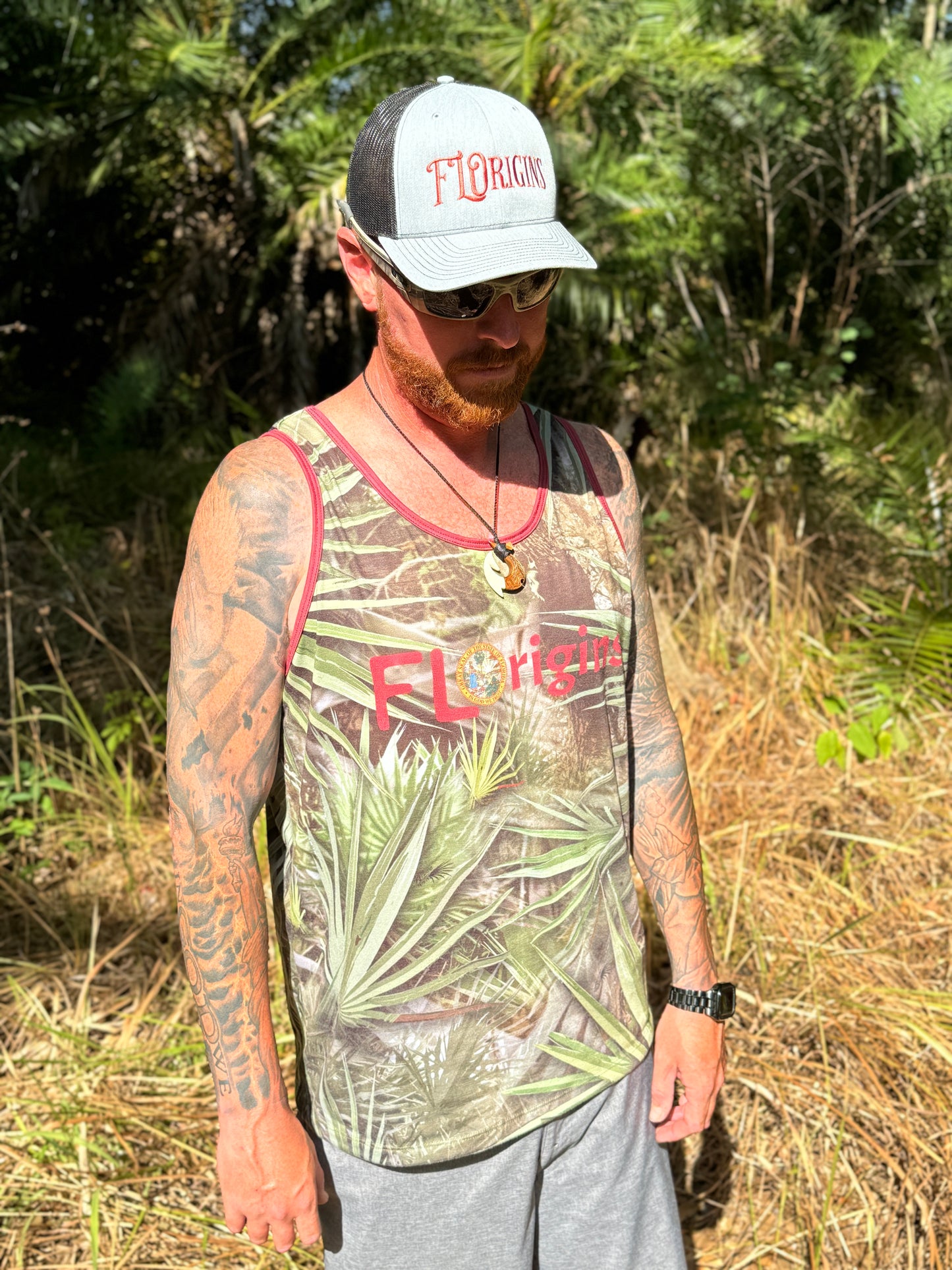 FLOrigins + FLCamo Unisex Wildfire-Palmetto Performance Tank