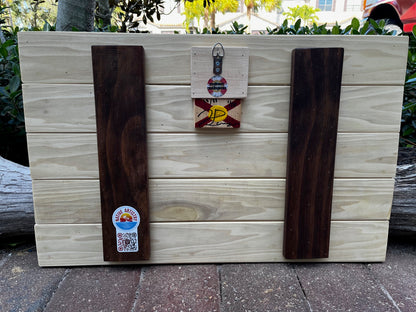 Black Walnut & Poplar Solid Wood Florida Flag