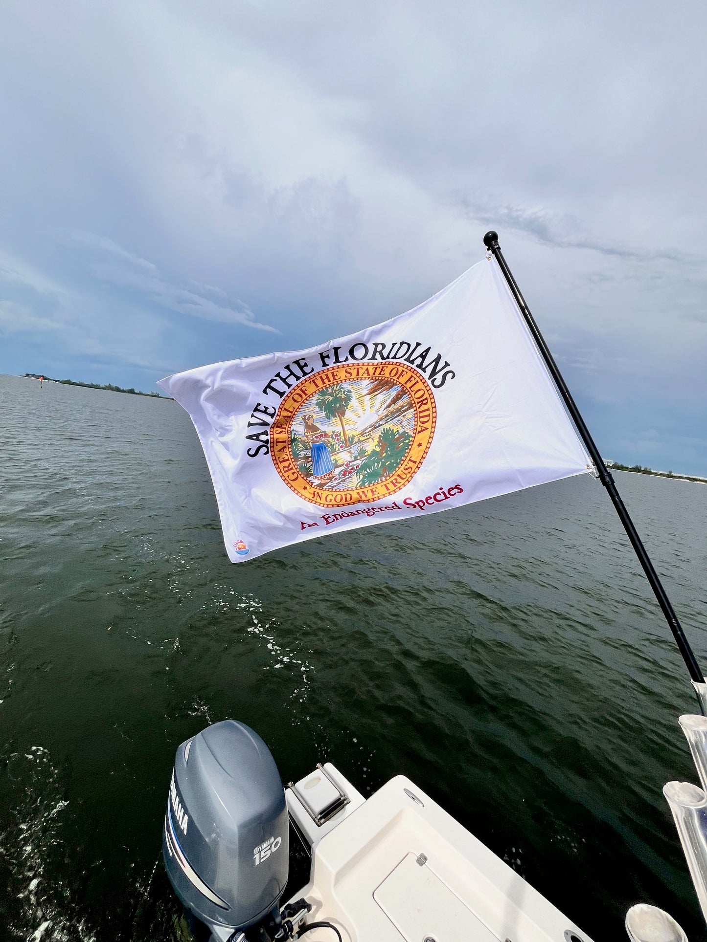 Save the Floridians Double-Sided Outdoor Flags for Boats, Homes, Trucks, Side-by-Sides