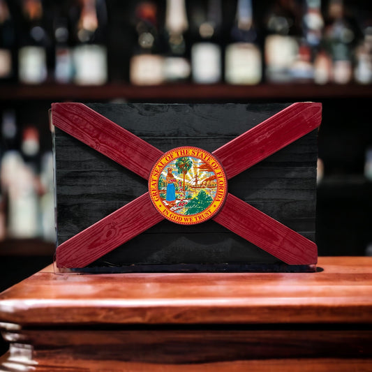 Tomahawk Solid Wood Florida Flag