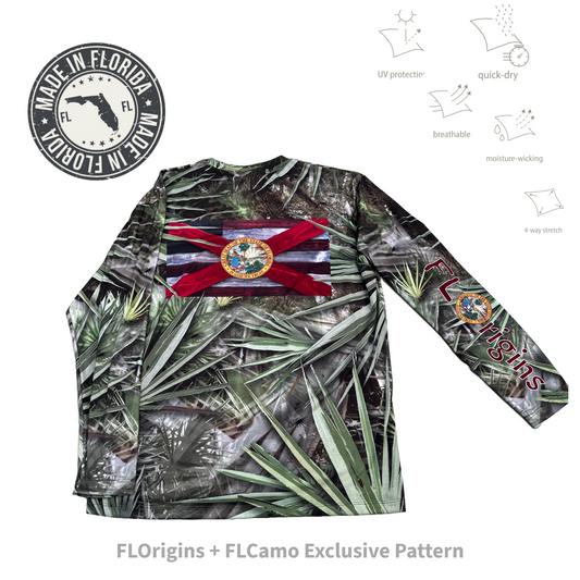 FLOrigins + FLCamo  (Unisex) Florica-Palmetto Performance Long-Sleeve Shirt