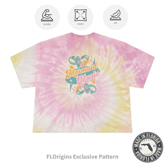 Mermaid Magic Tie-Dye Crop Top