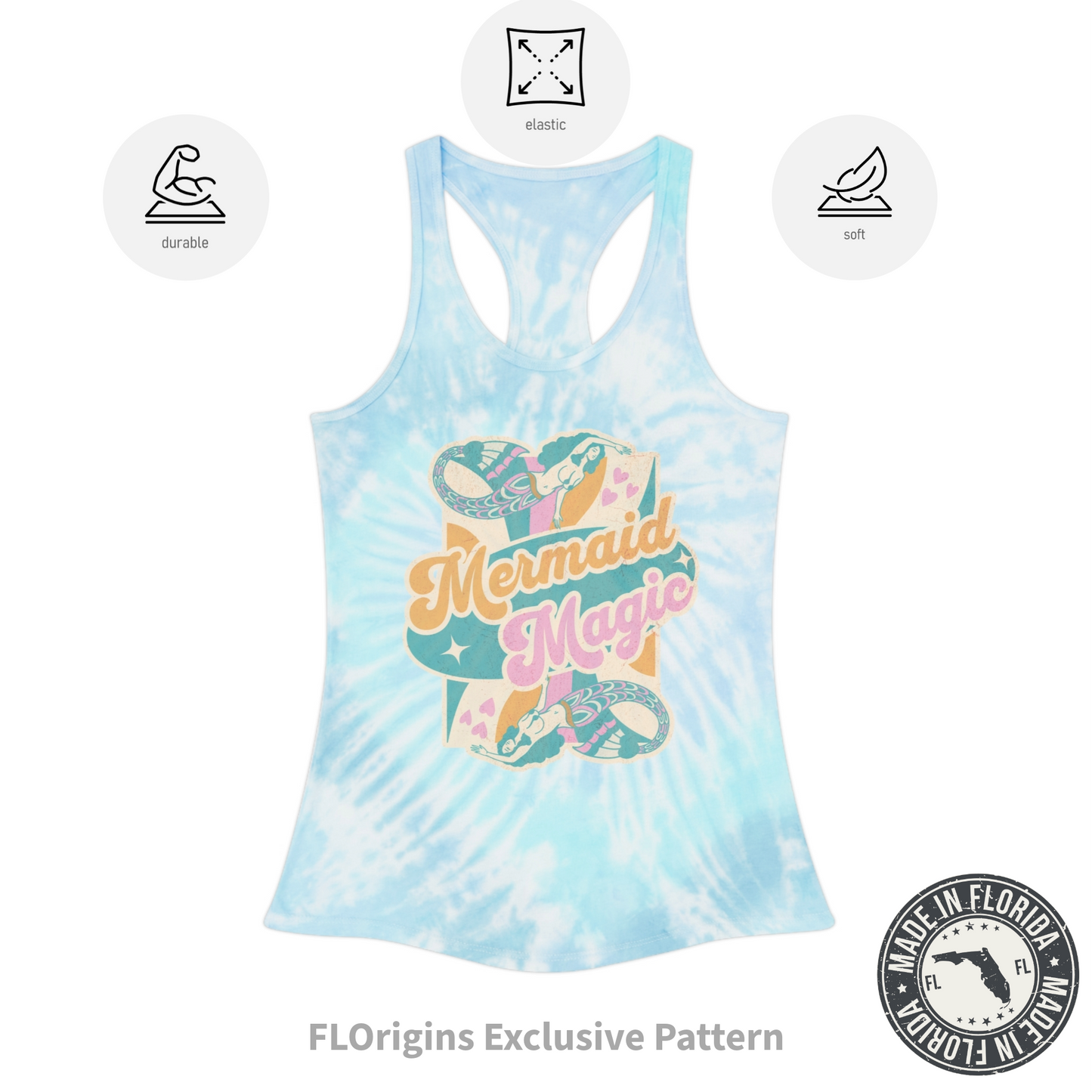 Mermaid Magic Tie-Dye Tank (Size Up - Runs Small)