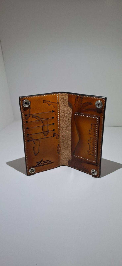 Handcrafted Leather Wallet by Thomas Leather Craftsman