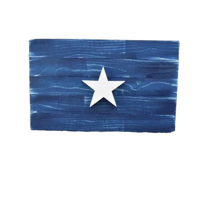 1810 Republic of West Florida Solid Wood Bonnie Blue Flag - Native Artistry