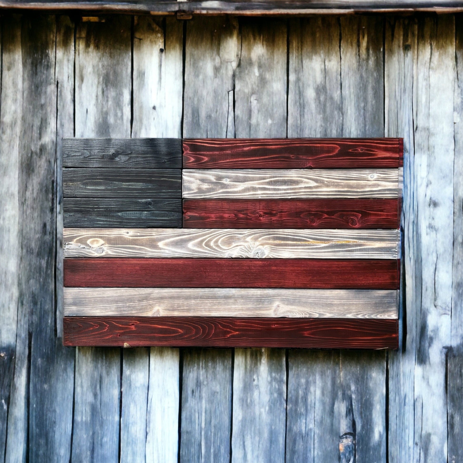 'Merica Solid Wood American Flag - Native Artistry